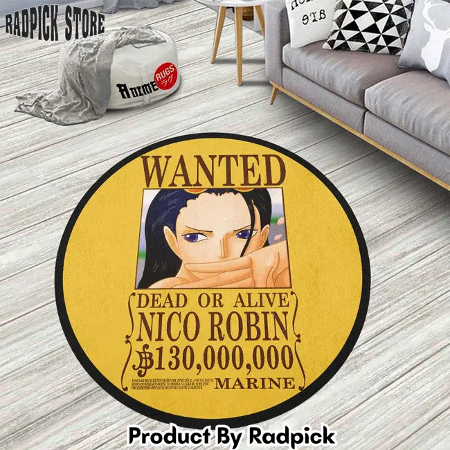 Nico robin round rug custom one piece anime circle carpet  rp5958105